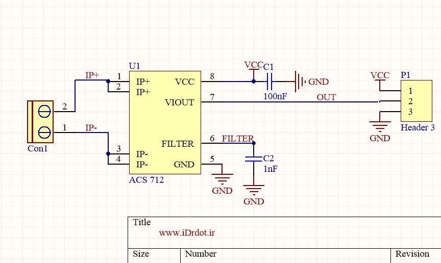 Acs758 схема включения