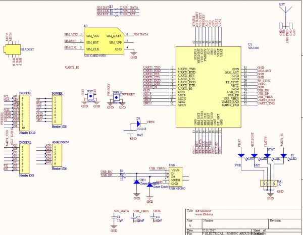 SIM800C ARDUINO MODULE · iDr.