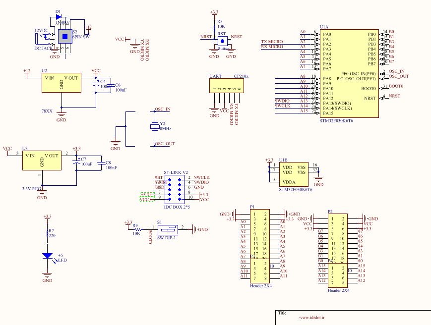 Stm32f103c8t6 плата схема - 90 фото