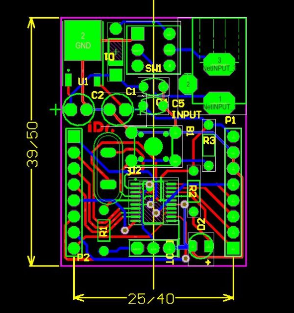 STM32F030F schematic & PCB