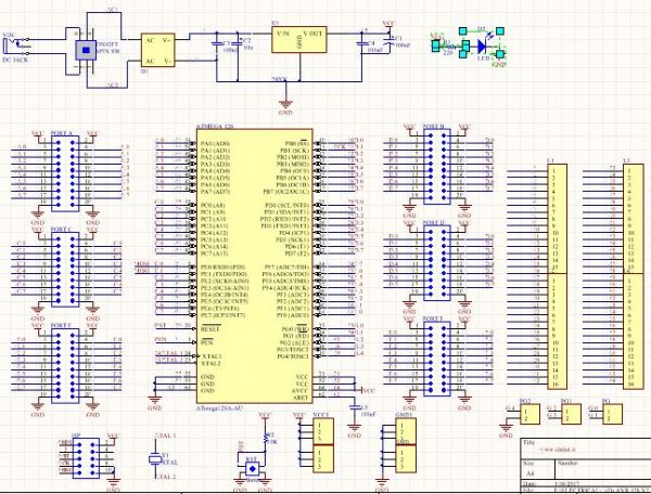 iDr.AVR128 ATMEGA128 board - Image 3