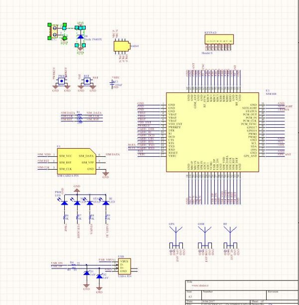 SIM808 schematic & PCB - Image 3